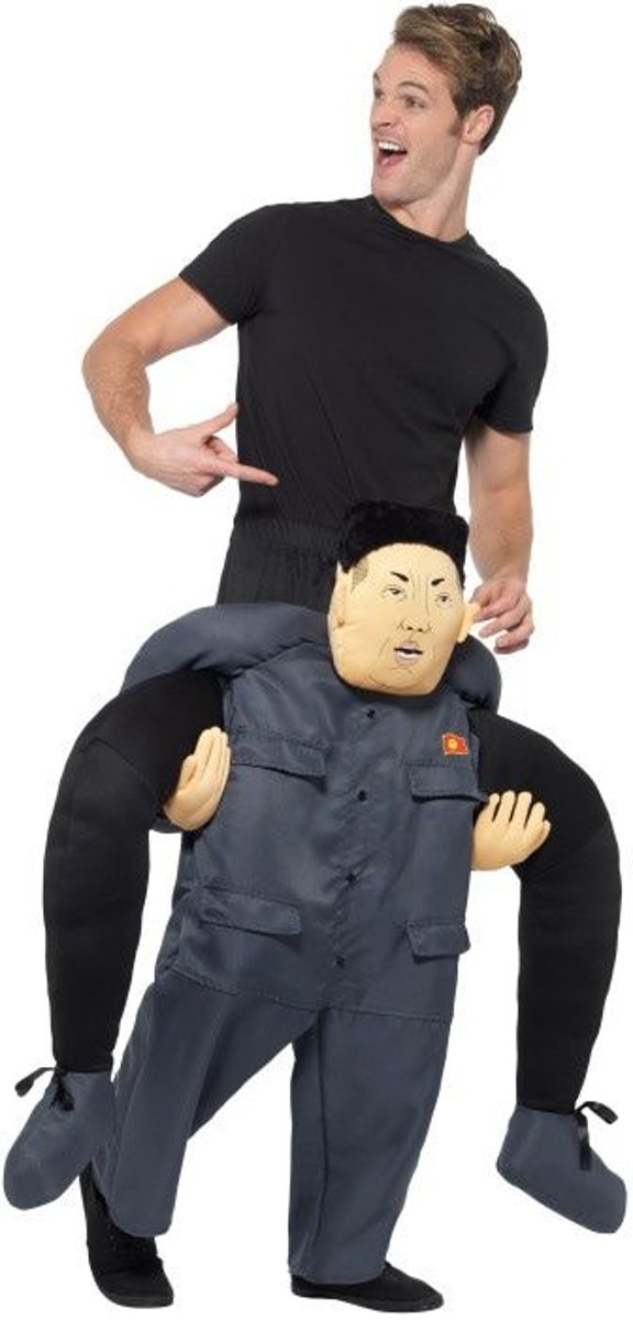 Leger & Oorlog Kostuum | Op De Rug Van Korea Dictator Kim | Man | One Size | Carnaval kostuum | Verkleedkleding
